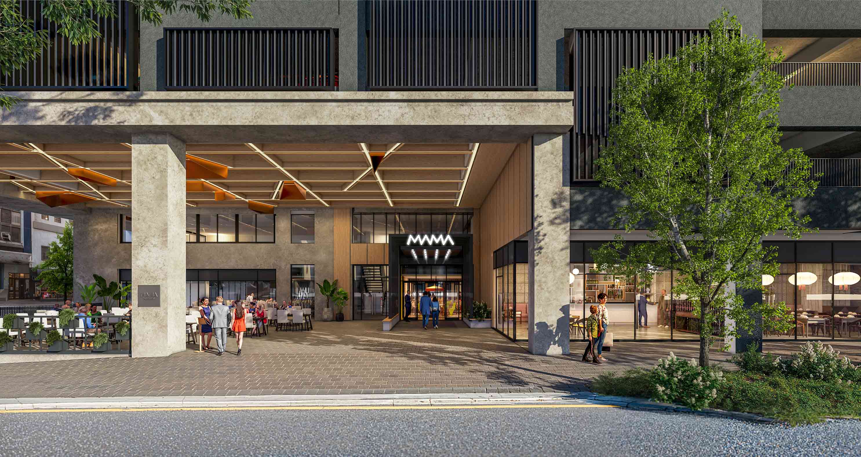 bree street pedestrian entrance