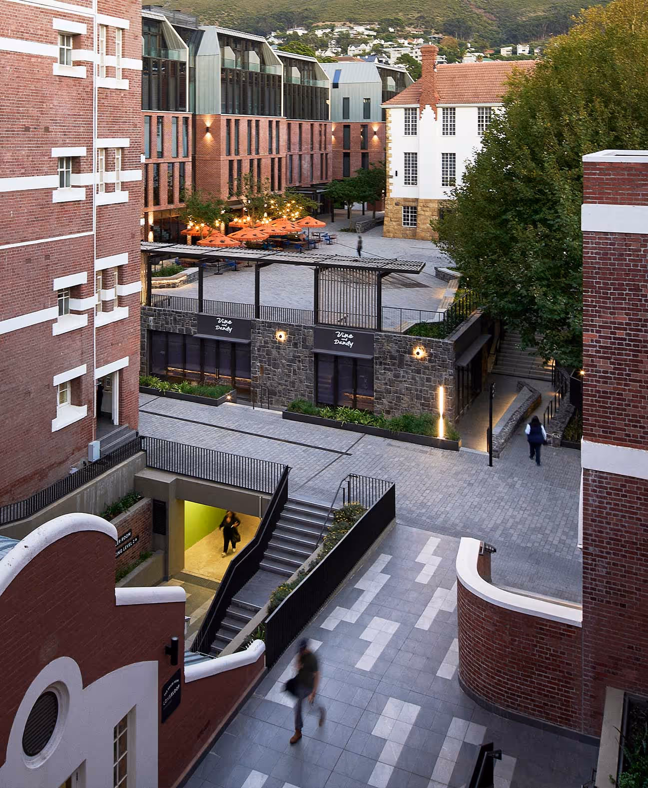 internal view of jamieson lane + public realm
